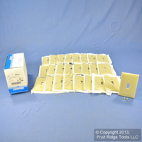 25 Leviton Ivory Unbreakable Toggle Switch Cover Wall Plates Switchplates 80701-I