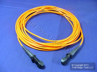 5M Leviton Fiber Optic Multi-Mode Duplex Patch Cable Cord MT-RJ MT-RJ 498MM-M05