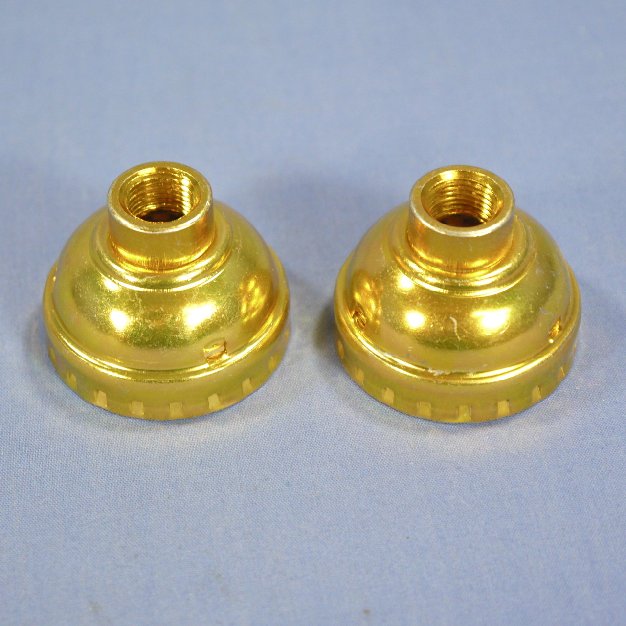 🏠 2 Leviton Deep Metal Lamp Holder Light Sockets 1/8 IPS Cap w/Bushing