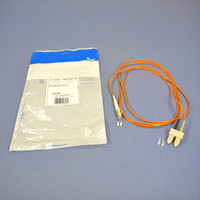 2M Leviton Fiber Optic Multi-Mode Duplex Patch Cable Cord SC LC 50mic 50DCL-M02