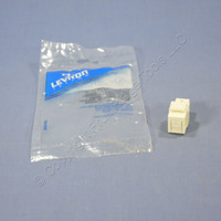 Leviton Almond Quickport Multimode Simplex SC Fiber Optic Adapter Module Phosphor Bronze 41085-MAC