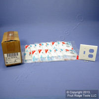 15 Leviton White UNBREAKABLE Switch/Outlet Wallplate Receptacle Cover Switchplates 80705-W