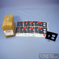 15 Leviton Black UNBREAKABLE Switch/Outlet Wallplate Receptacle Cover Switchplates 80705-E