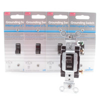 5 Leviton Brown COMMERCIAL ON/OFF Single Pole Toggle Light Switches 15A 5501-2