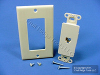 Eagle Ivory Decorator Modular Telephone Jack Wallplate Cover Type 625 TWD3560V