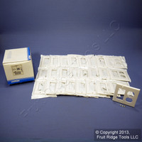 25 Leviton Decora White Duplex Receptacle GFCI GFI 2-Gang Wallplate Covers 80455-W