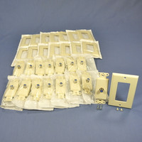 15 Leviton Almond Decora Coaxial F-Type Cable CATV Wallplate Video Jacks 40681-A