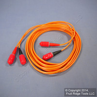 3M Leviton Fiber Optic Multi-Mode Duplex Patch Cable Cord SC 62.5/125 STD62-03M