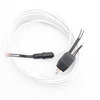 Leviton 50 Ft Coaxial Video Cable Kit w/ Outdoor Transformer and Band Separator C5946