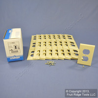 25 Leviton Ivory EXTRA DEEP 1G Duplex Receptacle Cover Outlet Wall Plates 86303
