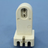 Leviton White High Output T8 T12 Fluorescent Lamp Holder T8 T-12 Light Socket Vertical Fixed End 493 Bulk