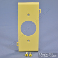 Ivory Leviton Sectional Receptacle Wallplate 1.406" Single Outlet PSC7-I