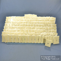 150 Leviton Almond Residential JUMBO Toggle Oversize Switch Cover Wallplates 82101-A