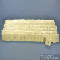 100 Leviton Almond Residential JUMBO Toggle Oversize Switch Cover Wallplates 82101-A