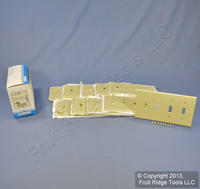 10 Leviton Ivory Standard 4-Gang Toggle Light Switch Cover Plastic Wallplates 86012