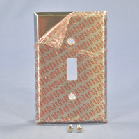 Eagle NON-MAGNETIC Mid-Size Stainless Steel 1-Gang Toggle Switch Wallplate Cover 93971