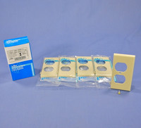5 Leviton Ivory Sectional End Receptacle Wallplates Duplex Outlet Cover PSE8-I