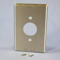 Eagle Oversized Jumbo Stainless Steel 1.406" Single Receptacle Wallplate Cover 93891