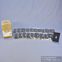 20 Leviton Black Unbreakable Toggle Switch Cover Wall Plates Switchplates 80701-E