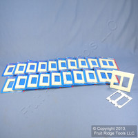 20 New Leviton Almond 2-Gang Decora Screwless Wallplate Covers GFCI GFI Polycarbonate Plastic Commercial Grade 80309-A