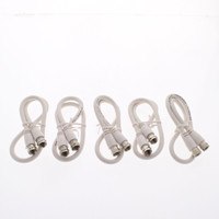 5 Leviton White 18" Coaxial Video Cables RG59 C5851-1W