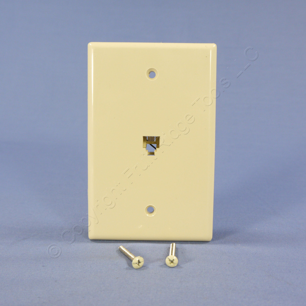 New Ivory Surface Mount Telephone Wall Plate 