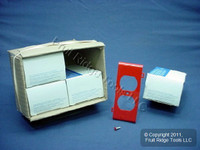 20 Red Leviton Sectional Receptacle Wallplates PSC8-R