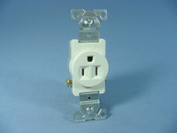 Cooper Lt Almond COMMERCIAL Single Outlet Straight Blade Receptacle 15A 817LA
