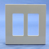Leviton Light Almond 2-Gang Midway Size Decora Screwless Wallplate Cover GFCI GFI SJ262-ST