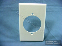 Leviton White Range Outlet Cover Dryer 2.15" Receptacle Wallplate Welder 80528-W