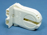 Leviton Fluorescent Lamp Holder Light Socket T-12 T-8 Medium Bi-Pin G13 Base T8 T12 Wide Fin Shunted 23653-WWP