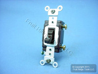 Leviton Brown COMMERCIAL Grade Single Pole Toggle Wall Light Switch Control 15A 277V  Bulk CS115-2