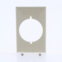 Leviton MIDWAY UNBREAKABLE Ivory 2.465" Power Outlet Cover Receptacle Wallplate 80532-I