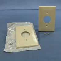 2 Leviton Lt Almond 1.406" MIDWAY UNBREAKABLE Receptacle Wallplate Outlet Covers PJ7-T