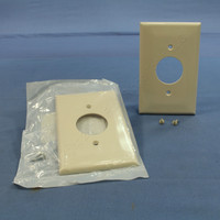 2 Leviton Lt Almond 1.406" MIDWAY UNBREAKABLE Receptacle Wallplate Outlet Covers PJ7-T