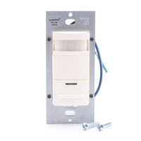 Leviton Almond Manual-ON Motion Sensor Occupancy Switch 800W 1200VA 900 sq ft IPP10-1LA