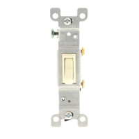 Leviton Almond Framed ON/OFF Toggle Light Switch Single Pole 15A 120V 1451-2A