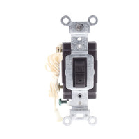 Leviton Brown Toggle HOSPITAL CALL Light Switch Single Pole 15A 120/277V 5501-8