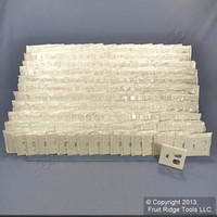 250 Leviton White Residential 2-Gang Toggle Receptacle Outlet Cover Wallplates 88005