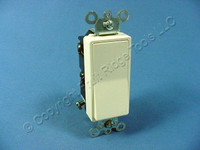 Leviton Almond DOUBLE POLE Smooth Decora Rocker Wall Light Switch 15A 5602-2A