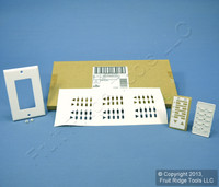 Leviton White Faceplate Color Change Kit for 4-Scene Dimming Controller DCK4D-CW