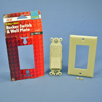 Ace Ivory Residential 3-Way Decorator Rocker ON/OFF Wall Light Switch 15A 31613