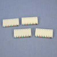 4 Leviton C-5 Connector Blocks 110-Type Wiring Base Terminal Patch Cat 5e 49105-IDC