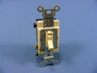 Leviton Ivory 4-WAY COMMERCIAL Toggle Wall Light Quiet Switch 15A Bulk 54504-2I