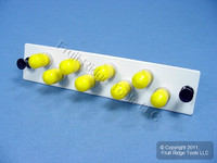 Leviton ST Multimode Fiber Optic Connector 8-Pack Adapter Plate APLW8-STM