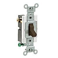 New Leviton Brown 3-Way COMMERCIAL Toggle Wall Light Switch 20A CS320-2 Boxed