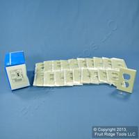 20 Leviton Almond Outlet Cover Duplex Receptacle 1-Gang Plastic Wallplates 82003