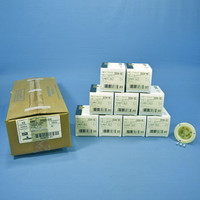 10 Leviton Industrial Grade White Flanged Twist Turn Locking Inlet Plugs Grounding Non-NEMA 30A 250V 3334-GC