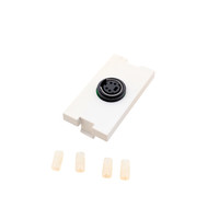 Leviton White MOS S-Video 1-Unit Jack Wallplate Filler Insert Module 41291-1VW