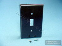 New Leviton Brown 1-Gang MIDWAY Toggle Switch Cover Wall Plate Switchplate 80501